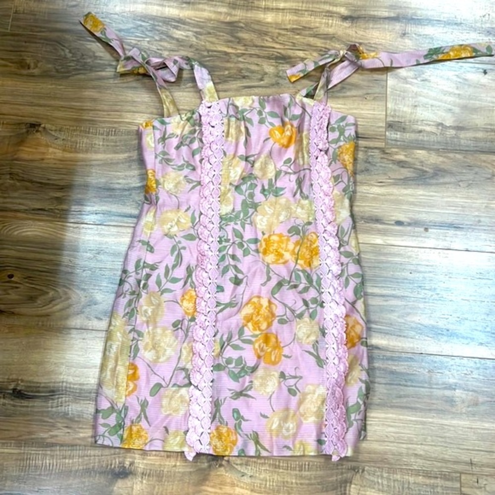 FINDERS KEEPERS | Petal Rose mini dress dusty pink floral - Picture 2 of 5